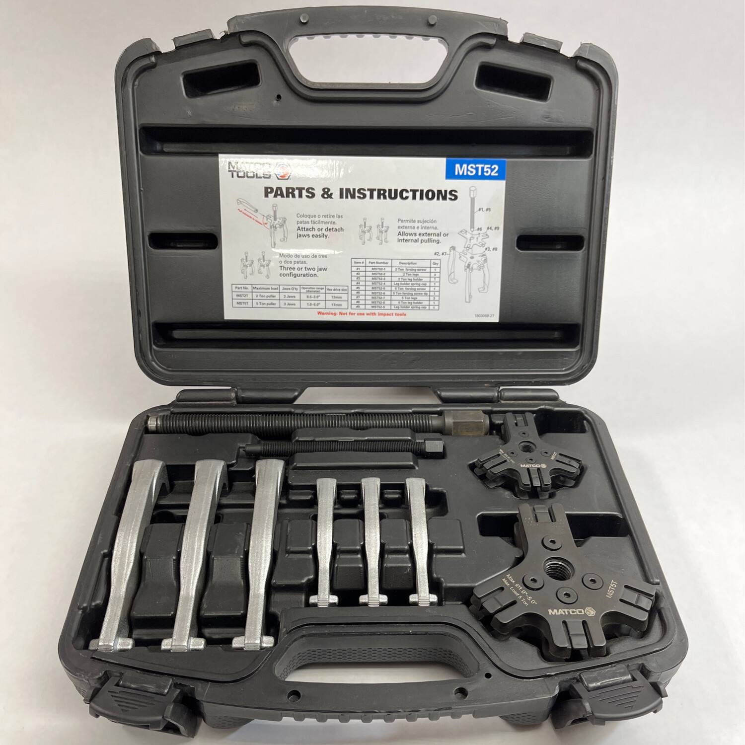 Matco Tools 2 Pc. Indexing Gear Puller Kit, MST52