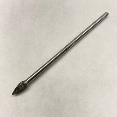 Matco Tools 3/8” Tree Pointed Shaped End 6” Long Shank Carbide Burr