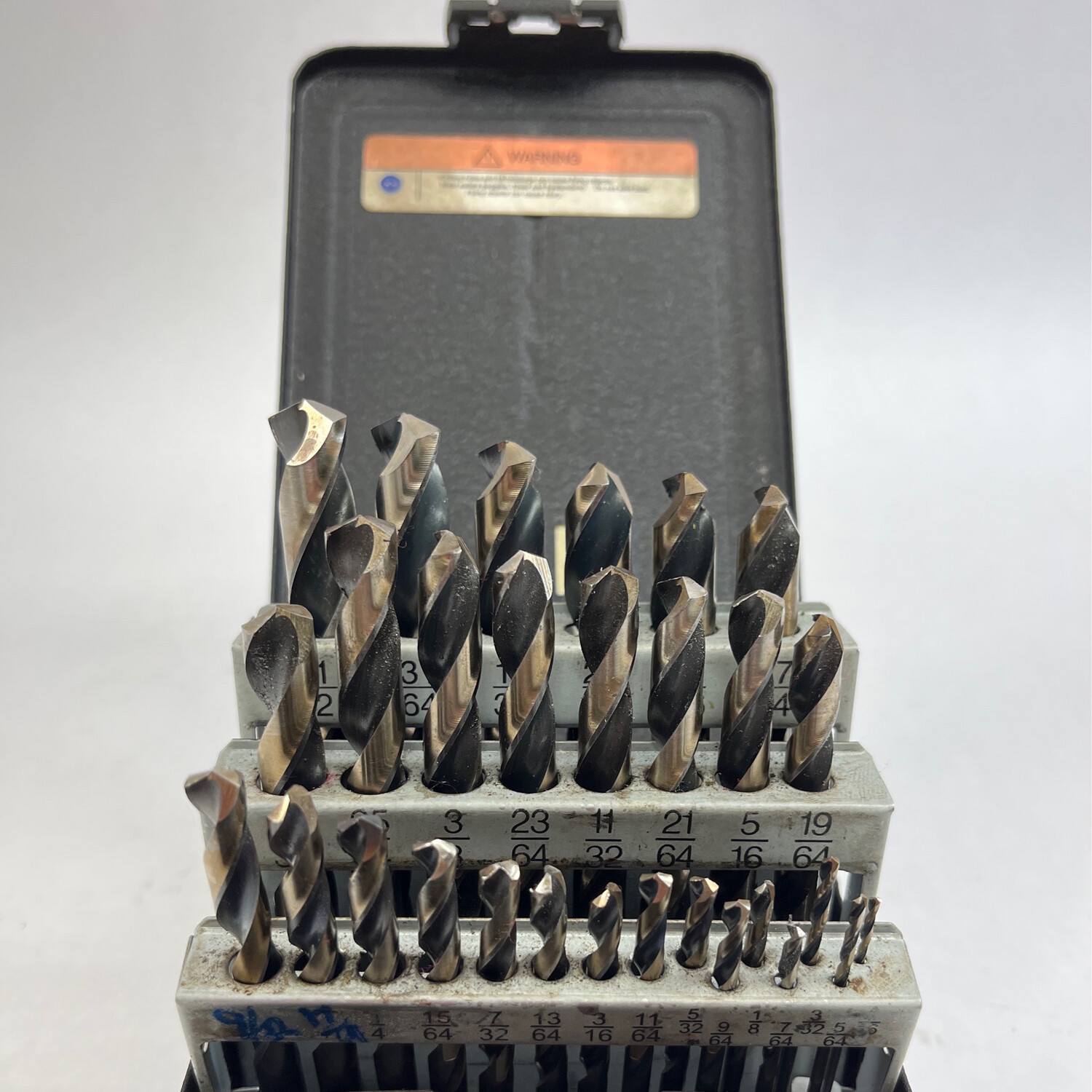 Snap On 29 Pc. High Speed Mechanic s Length 135 Point with Three Flat Shank Drill Bit Set DBTR129