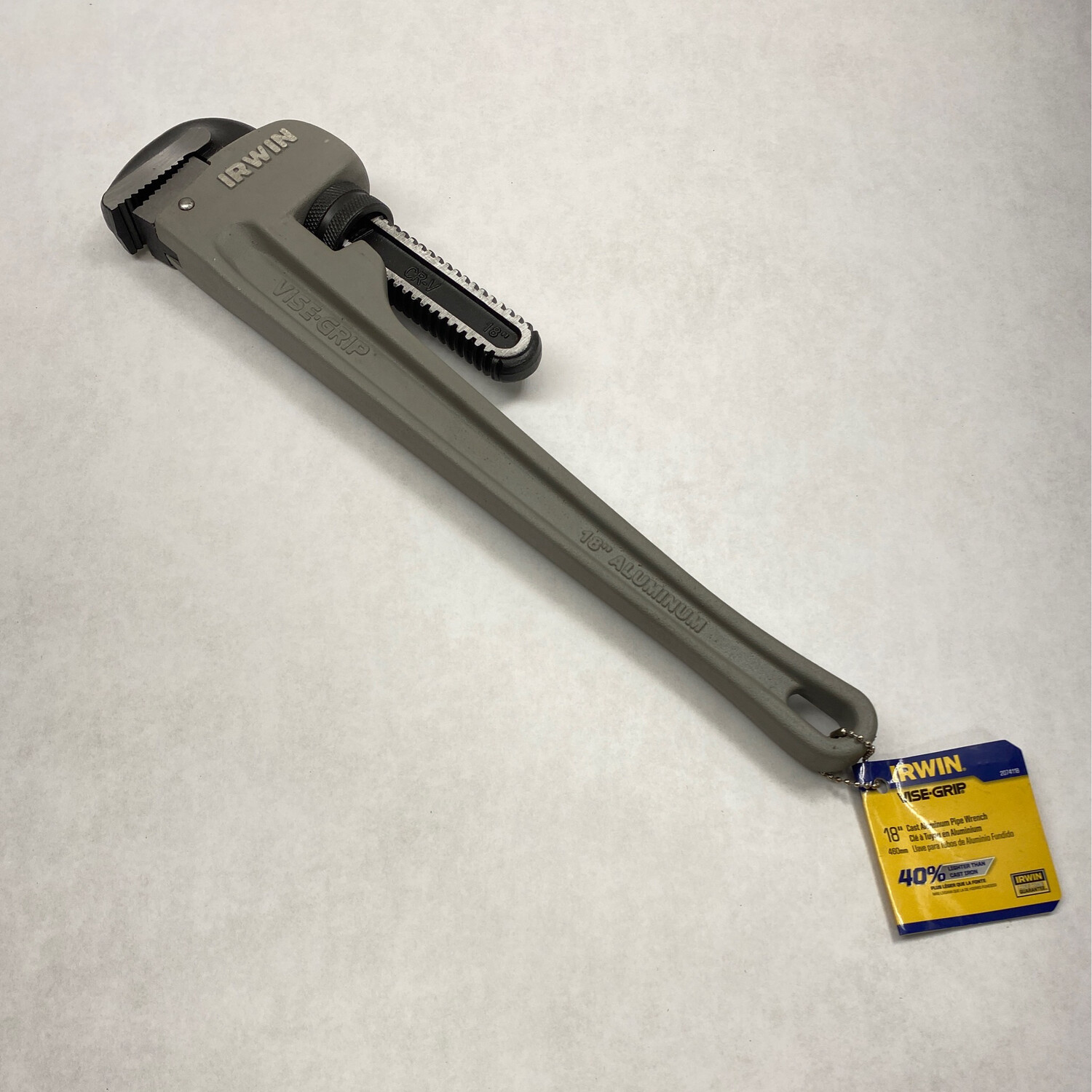 Irwin Vise Grip 18” Cast Aluminum Pipe Wrench, 2074118
