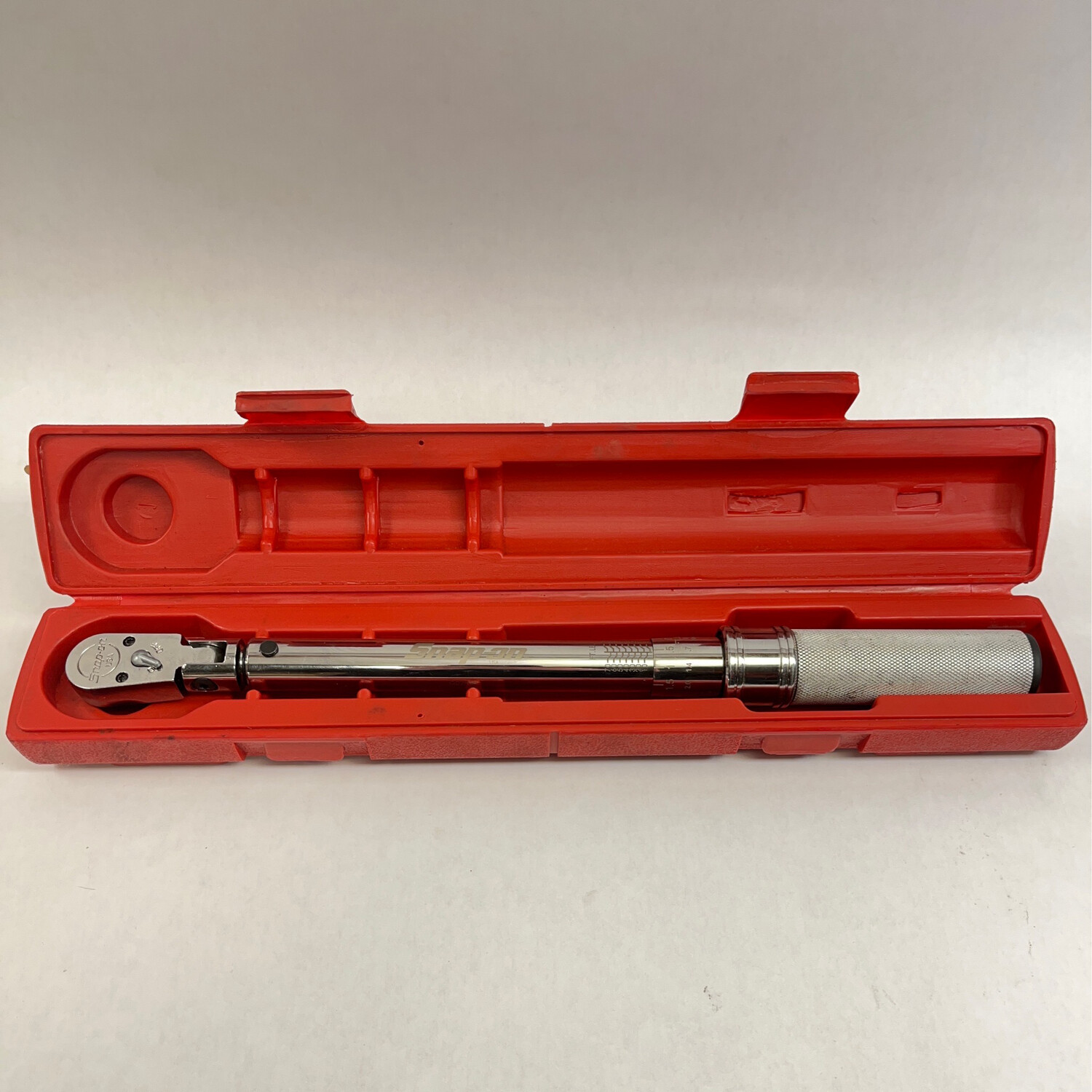 Snap On 3/8" Drive SAE Adjustable ClickType FlexHead Torque Wrench (5
