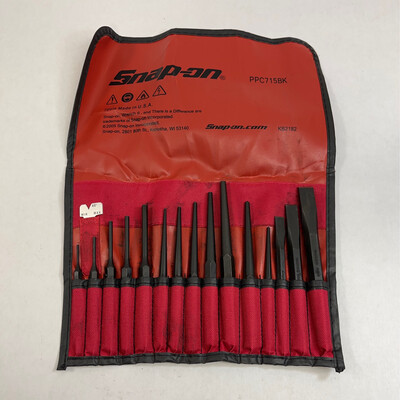 Snap On 16 Pc. Punch and Chisel Set, PPC715BK