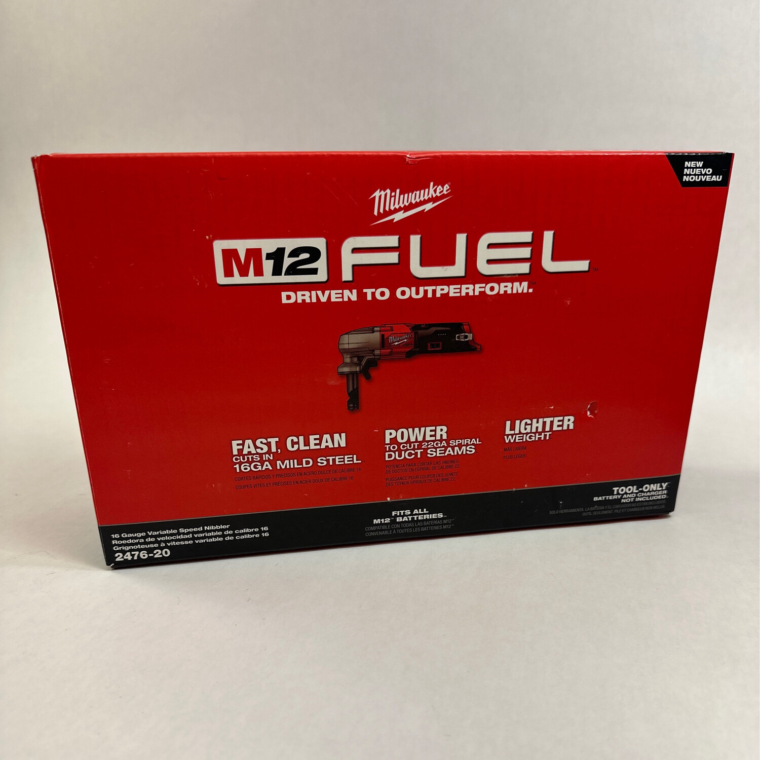 Milwaukee M12 Fuel 16 Gauge Variable Speed Nibbler, 2476-20