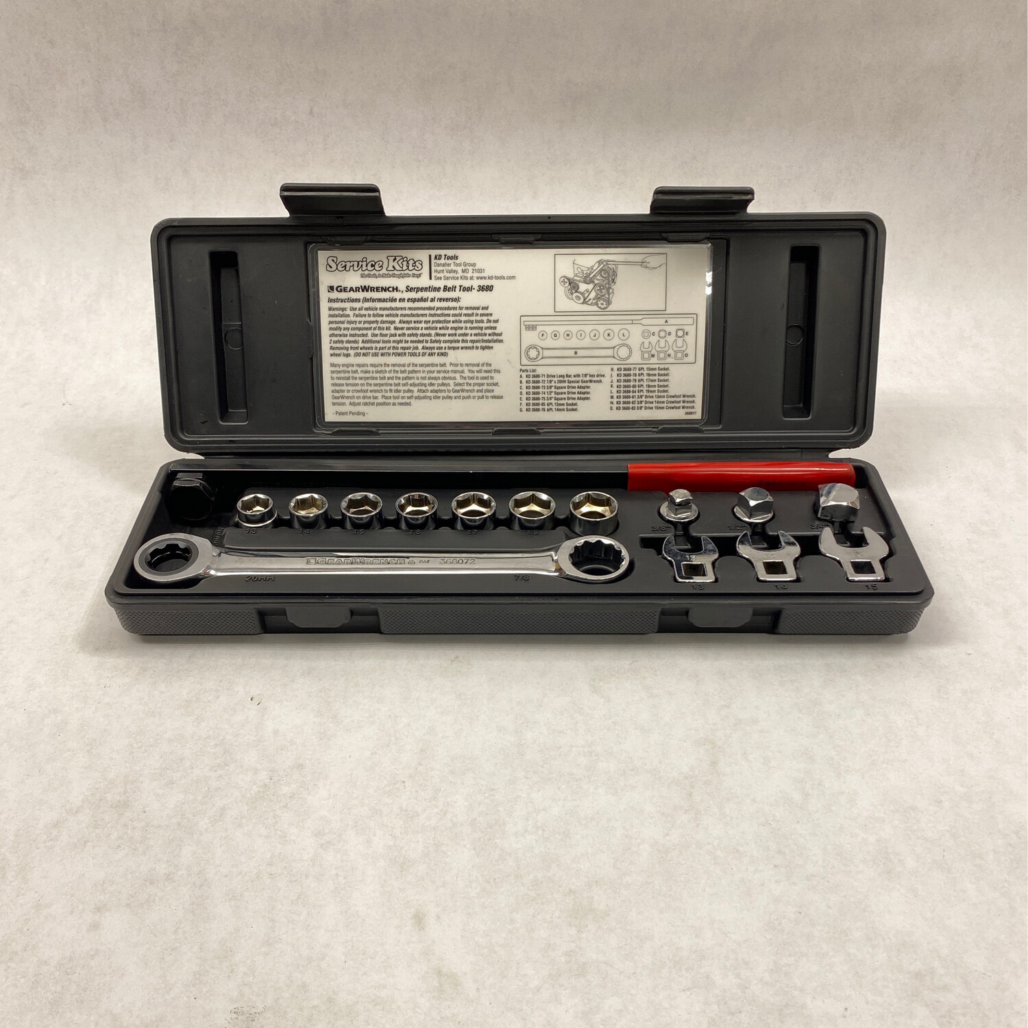 Serpentine belt cheap tool gearwrench