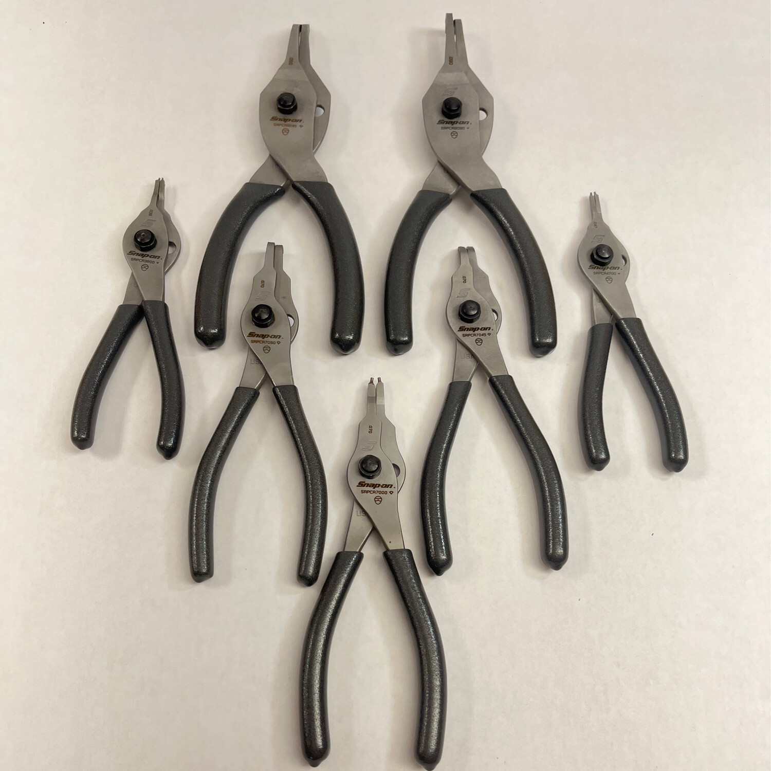 Snap On 7 Pc. Snap Ring Pliers Set, SRPCR107