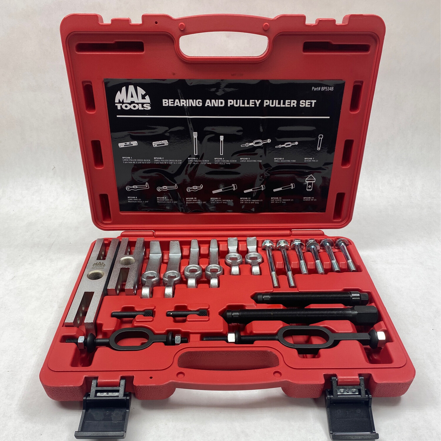 Mac Tools 22 Pc. Bearing And Pulley Puller Set, BP534B