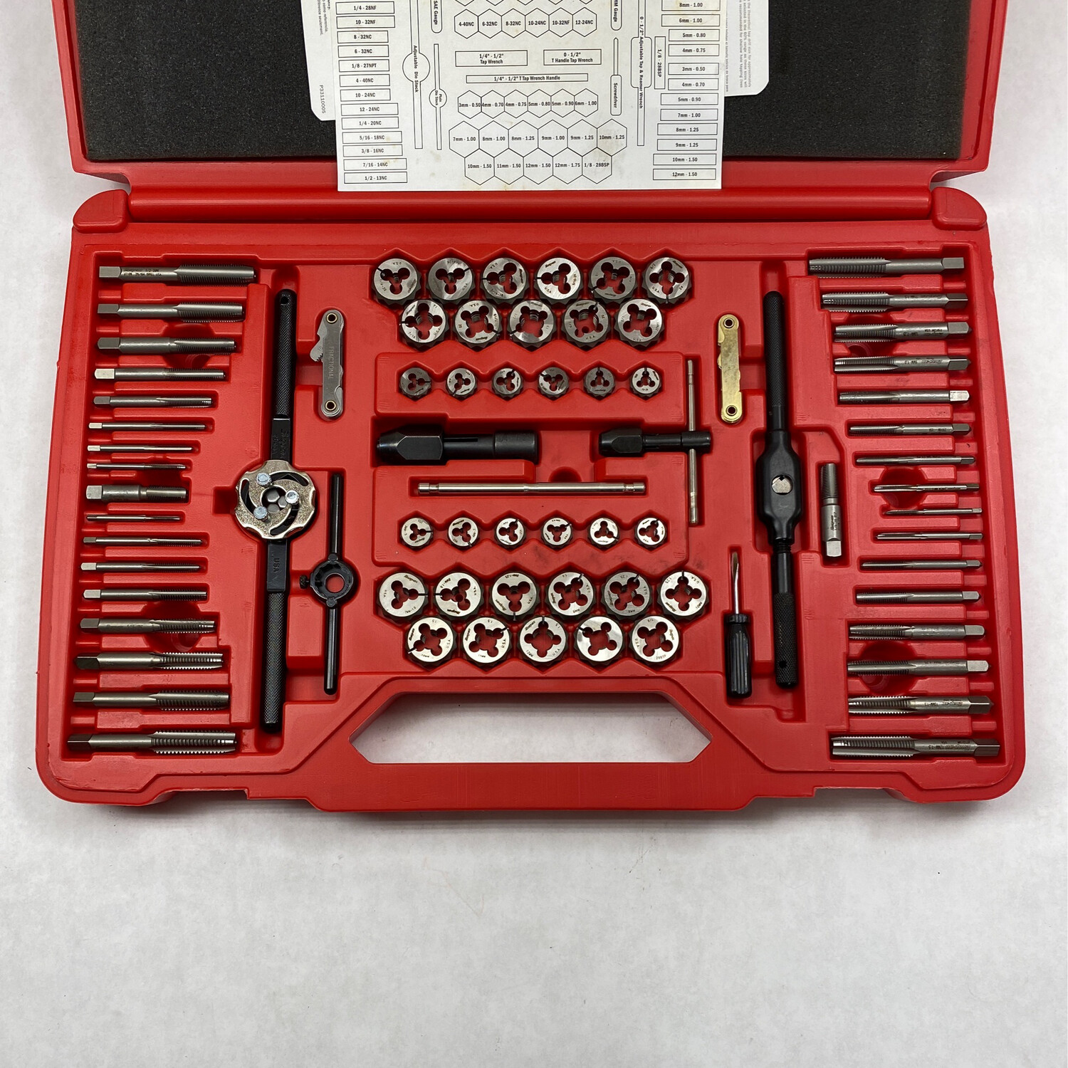Snap On 76 Pc. Tap Die Set TDTDM500A Shop Tool Swapper