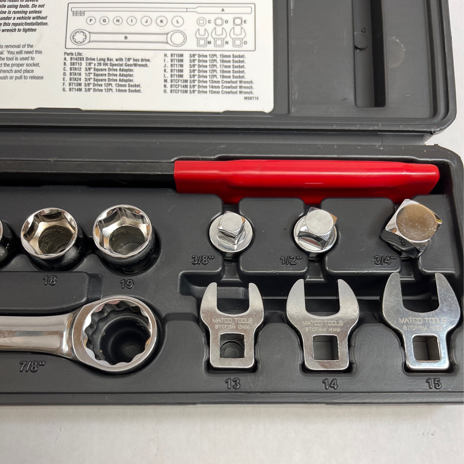 Matco Tools Serpentine Belt Wrench Set, MSBT15