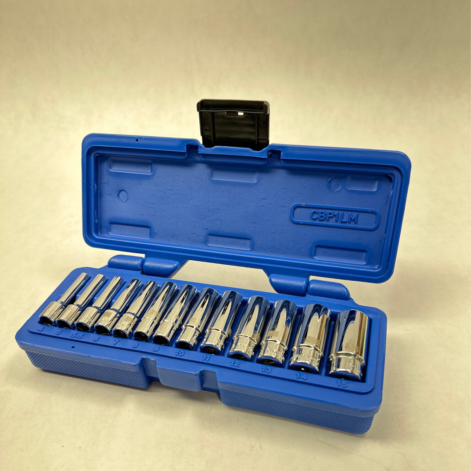 Cornwell 13 Piece 1/4” Drive bluePOWER® Metric Deep 6 Point Socket