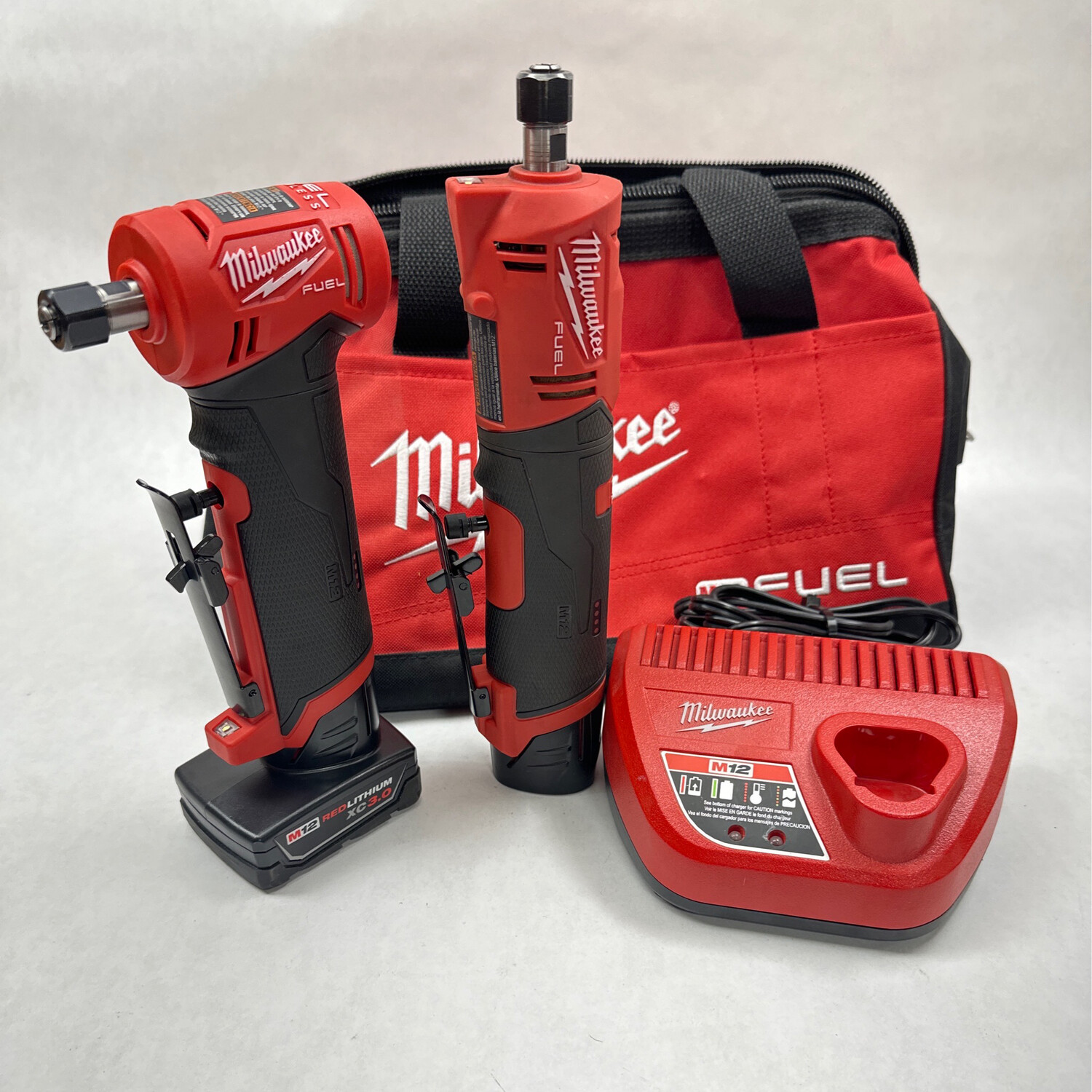 Milwaukee M12 FUEL Angled & Straight Die Grinder Kit Shop Tool Swapper