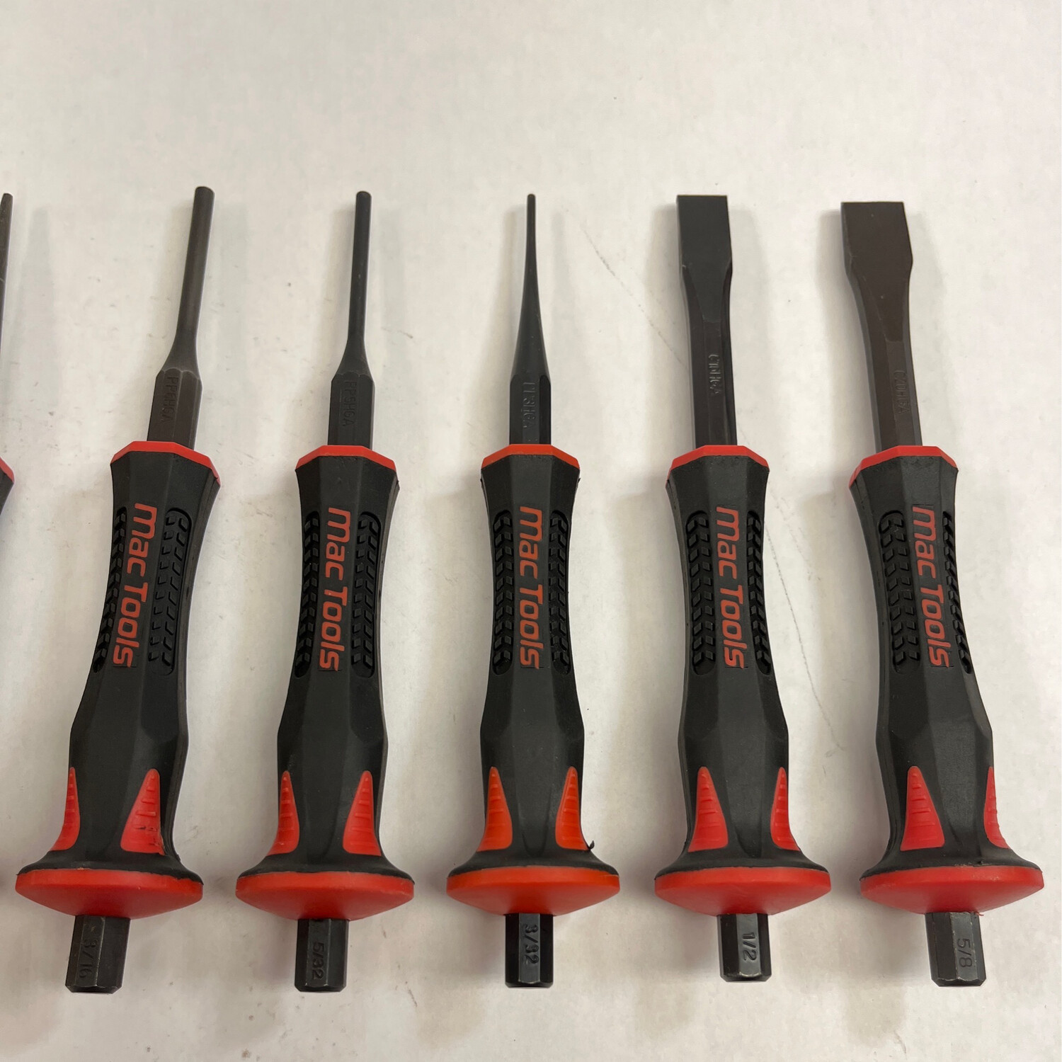 MAC セット Mac Tools 9 Pc. Molded Grip Punch & Chisel Set