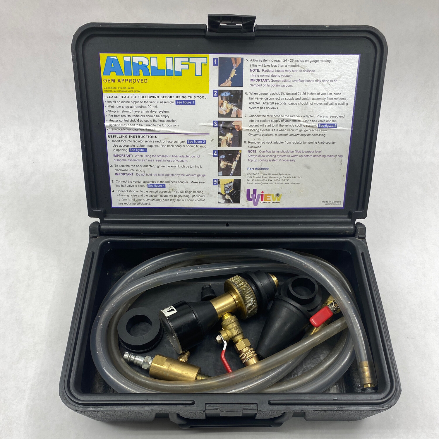 Airlift Cooling System Refiller, UVU550000 Shop Tool Swapper