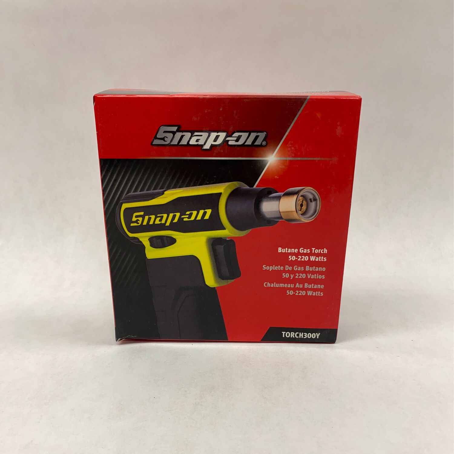 Snap on butane gas torch 50 220 watts yellow torch300y shop tool