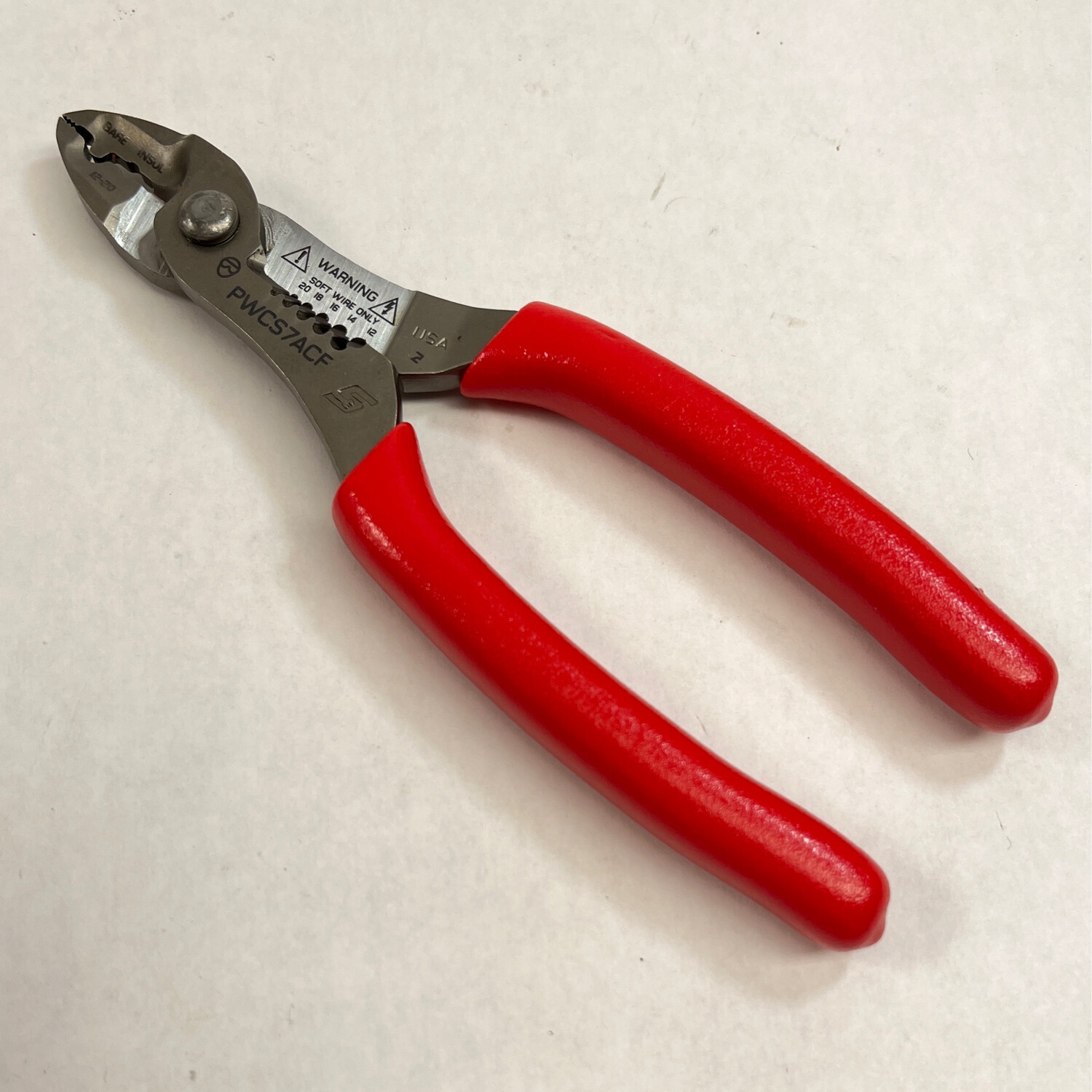 Snap On 7" Wire Stripper/ Cutter/ Crimper, PWCS7ACF Shop Tool Swapper