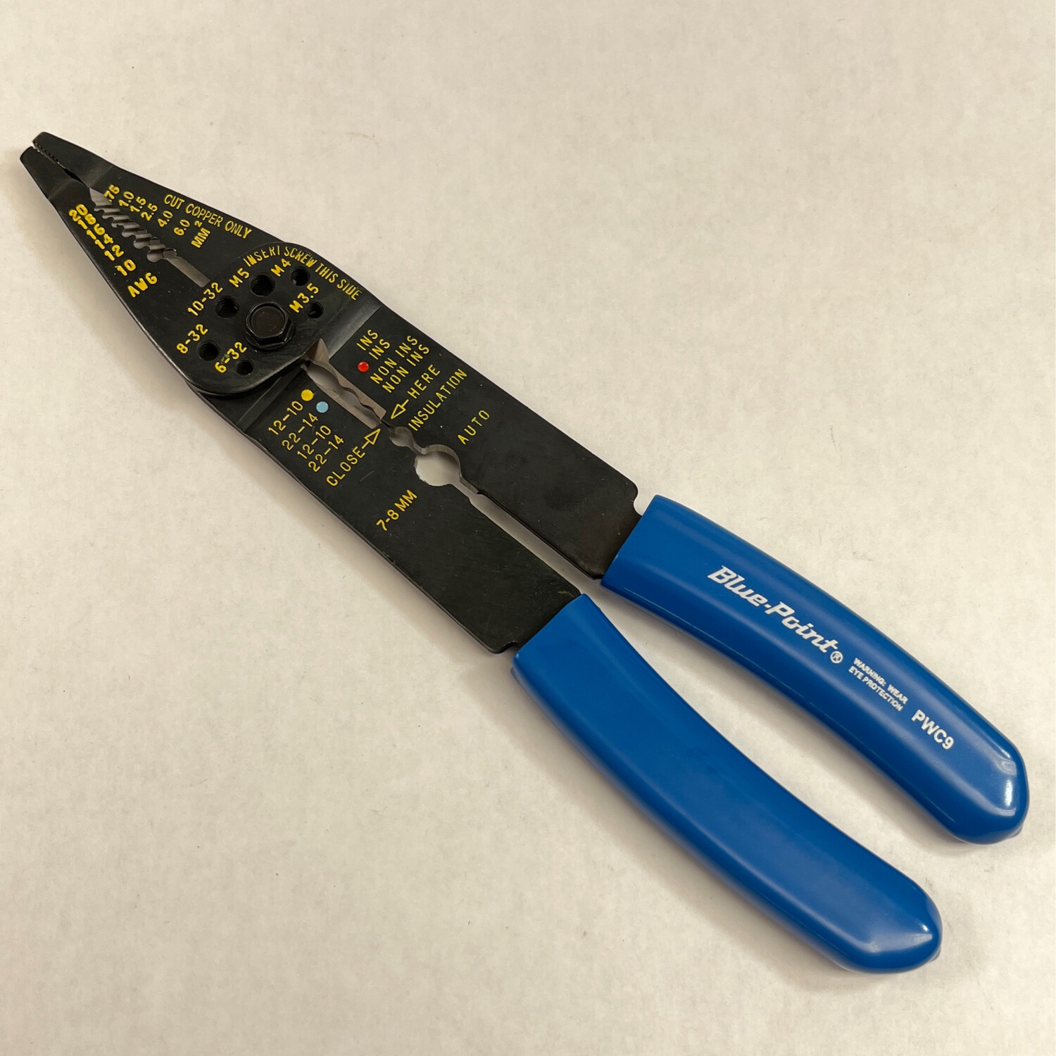 Blue Point Wire Stripper/ Cutter/ Crimper/ Bolt Cutter, PWC9 - Shop - Tool  Swapper