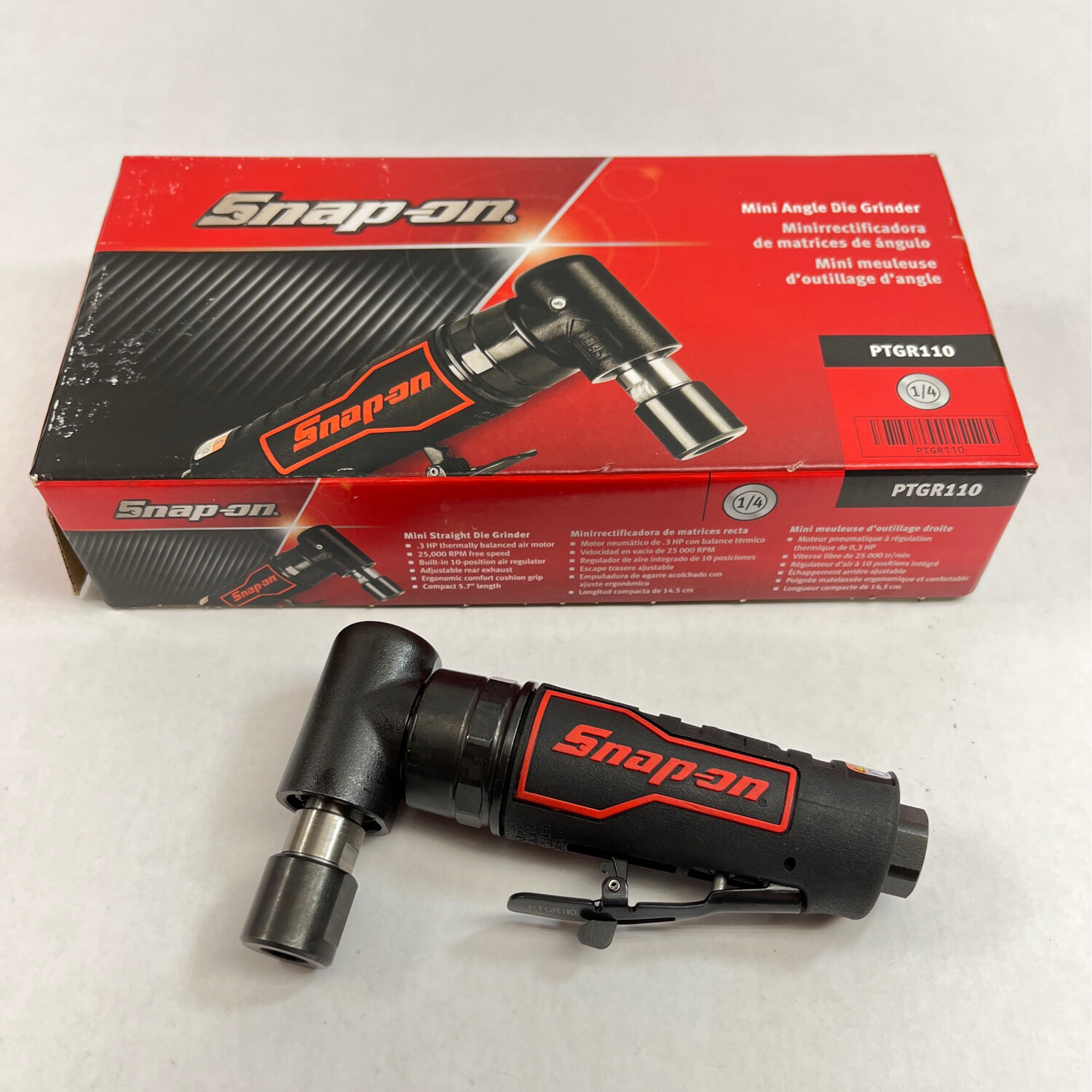 Snap On 1/3 HP Right Angle Mini Die Grinder, PTGR110