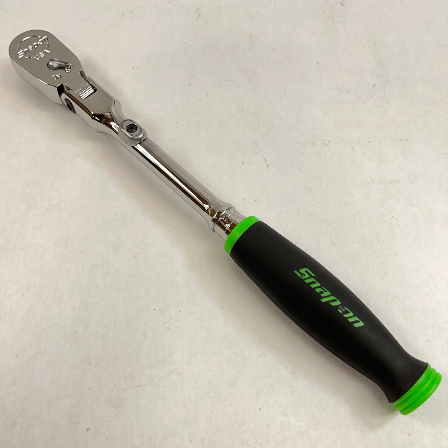 Snap On 3/8" Drive Dual 80 Technology Soft Grip Standard Handle Locking FlexHead Ratchet