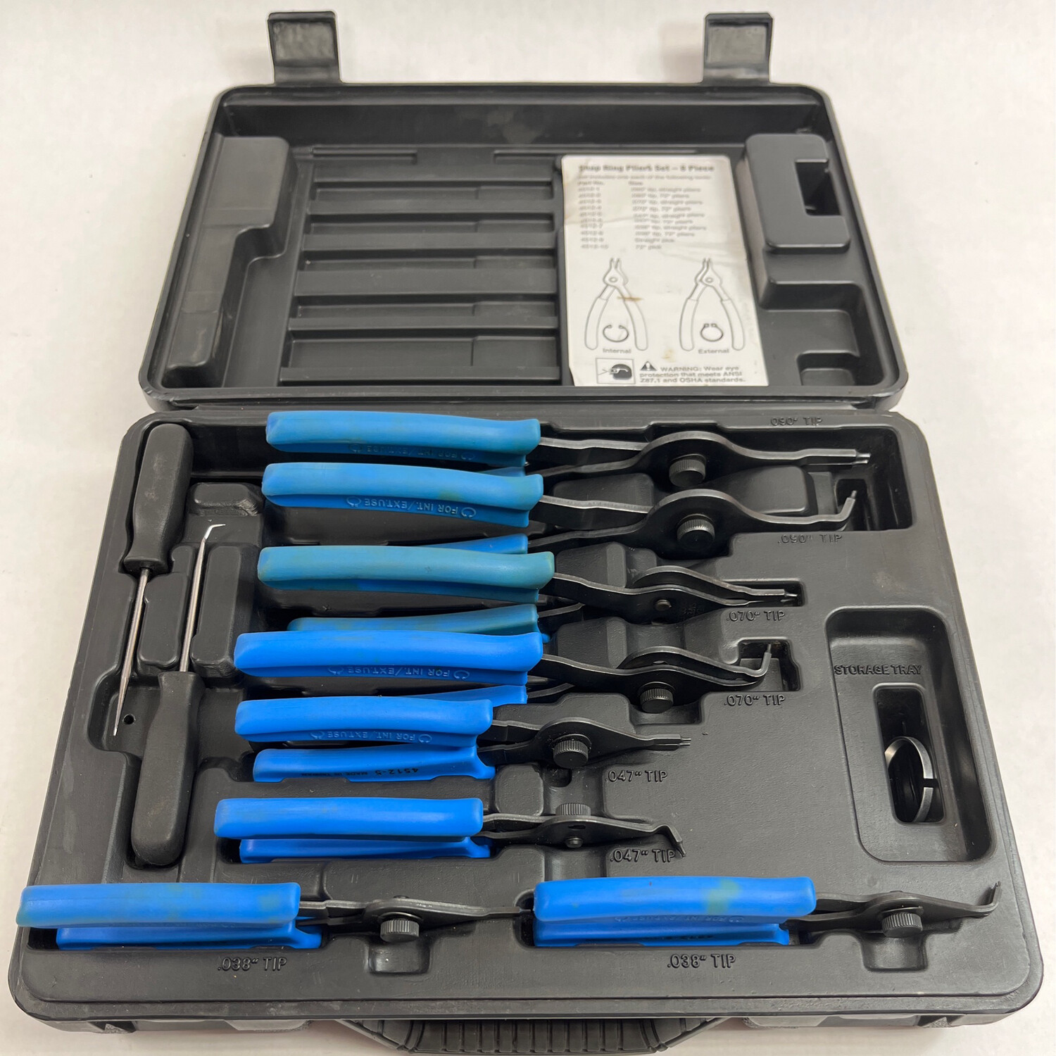 OTC Stinger 8 Pc. Snap Ring Pliers Set, 4512 Shop Tool Swapper