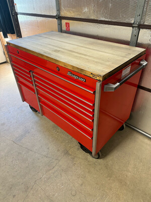 Snap On Double Bank Tool Box w/ Wood Top, KRL7002