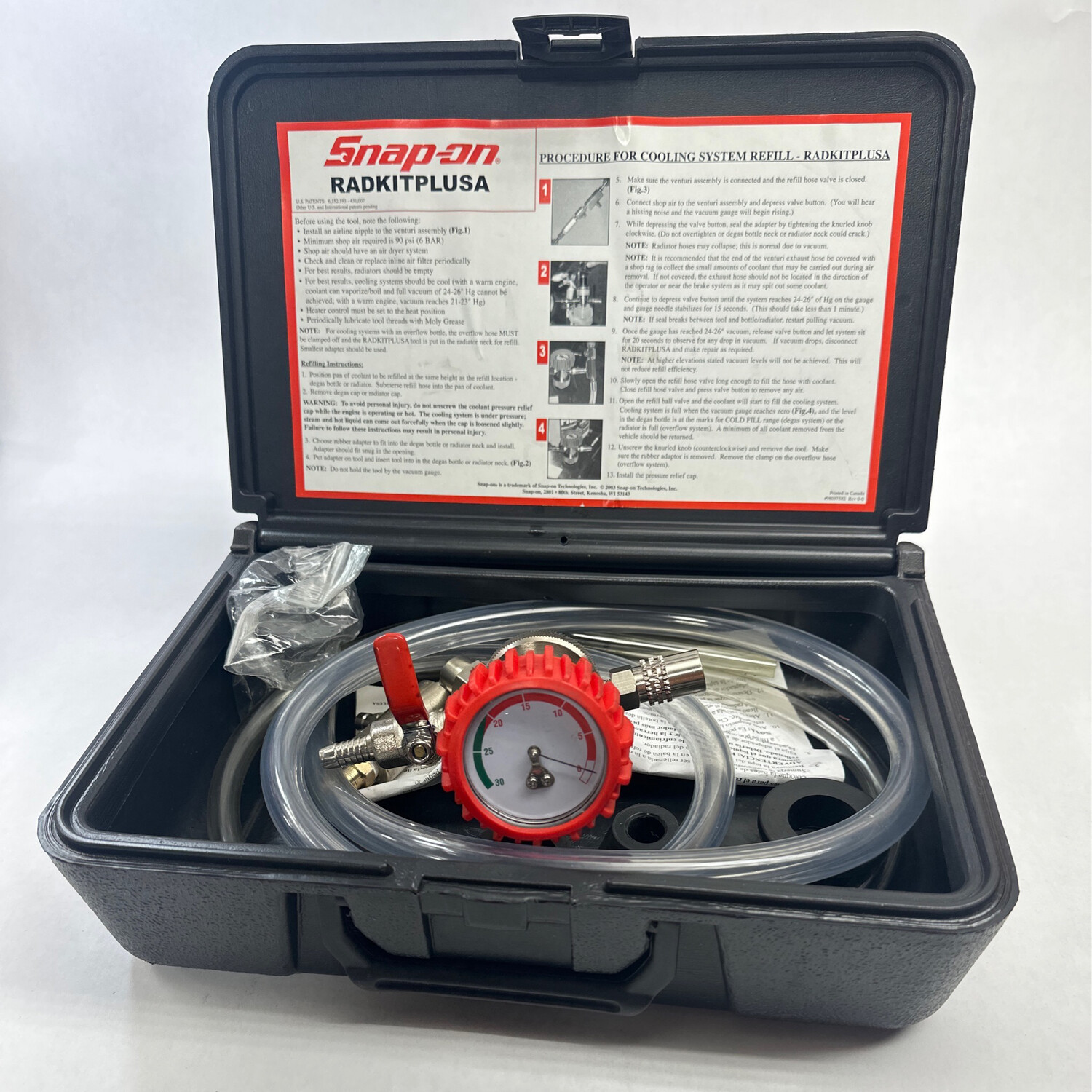 Snap On Cooling System Vacuum/ Filler, RADKITPLUSA Shop Tool Swapper