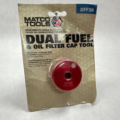 Matco Dual Fuel & Oil Filter Cap Tool, DFF36