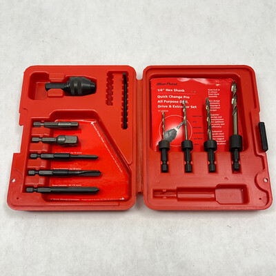 Blue Point 10 Pc. Quick Change Pro All Purpose Drill, Drive & Extractor Set