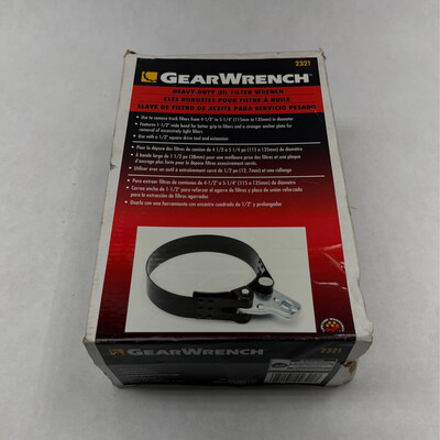 Gearwrench Heavy Duty Oil Filter Wrench(4 1/2”-5 1/4”), 2321