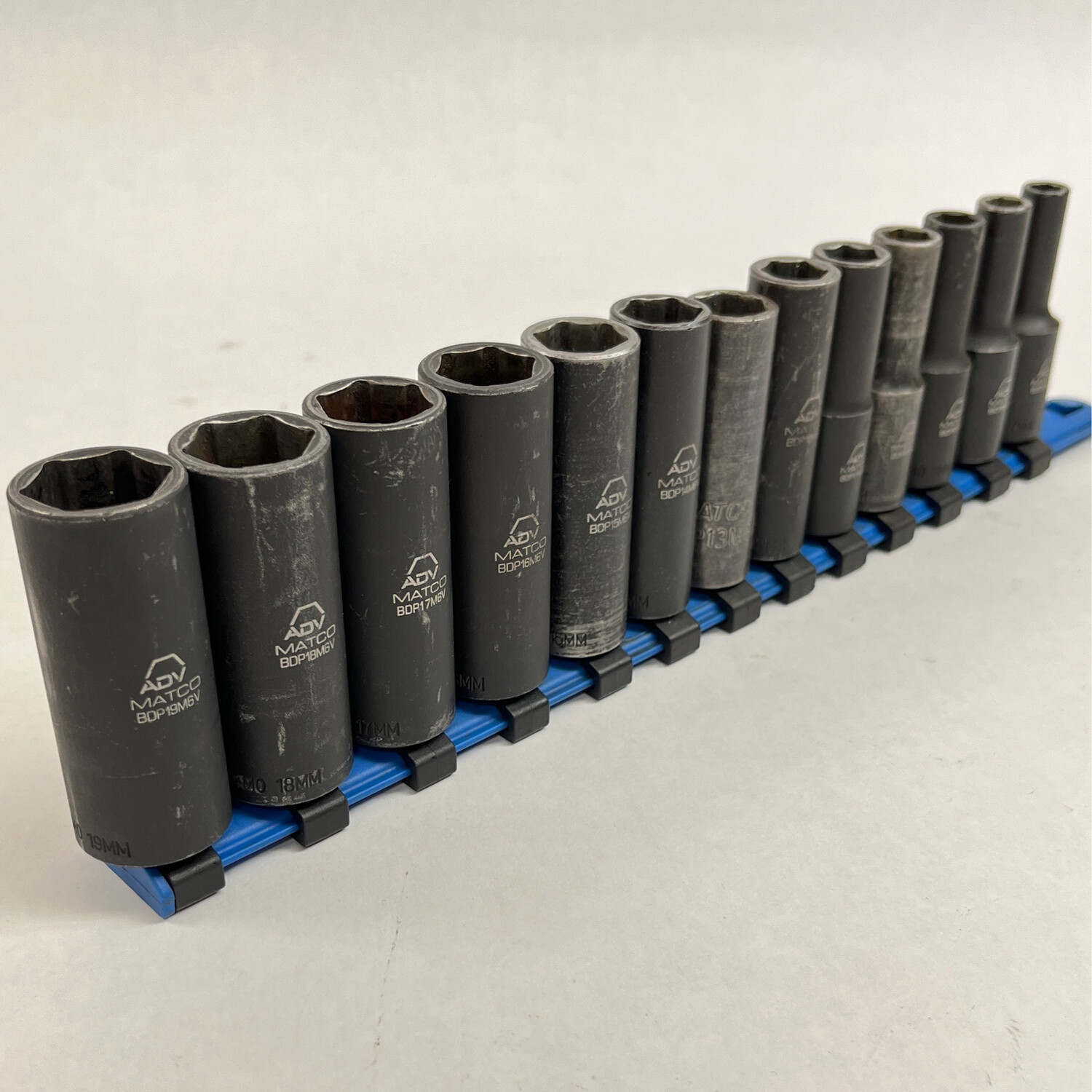 Matco Tools 13 Pc. 3/8” Drive Metric ADV Deep Impact Socket Set (7