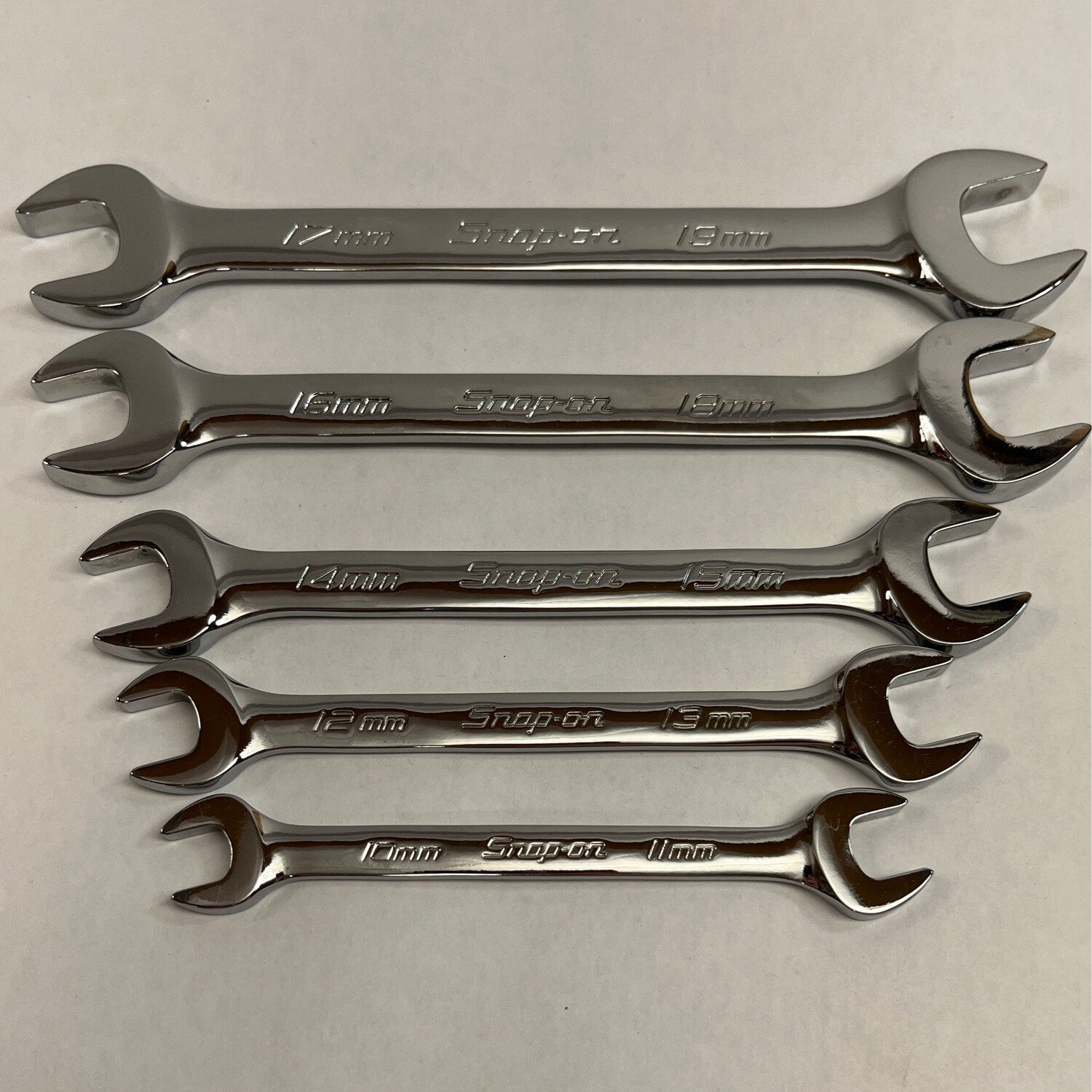 Snap On 5 Pc. Metric Open-End Wrench Set, VOM705