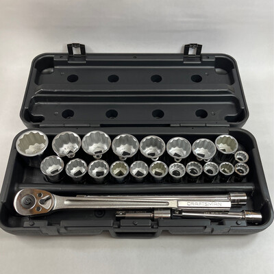 Craftsman USA 24 Pc. 3/4” Drive Socket Wrench Set, 83121