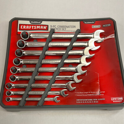 Craftsman 9 Pc. Combination Wrench Set (8-18 mm) 947239