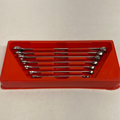 Snap On 7 Pc. 12-Point SAE Flank Drive Long Combination Wrench Set (3/8-3/4
