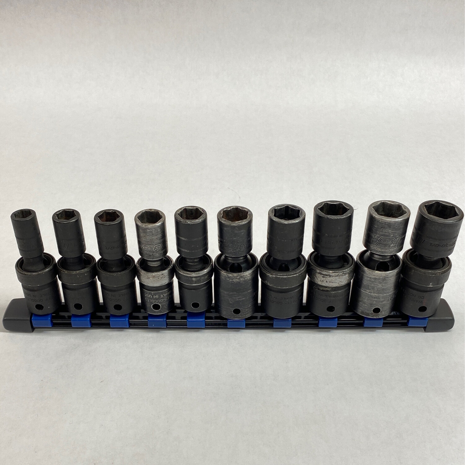 Snap On 10 Pc. 1/2" Drive 6Point Metric Flank Drive Shallow Impact