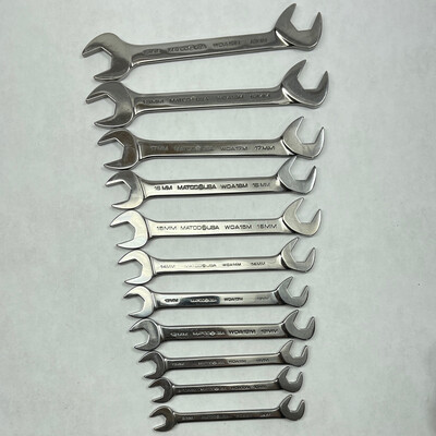 Matco Tools 11pc 4-Way Angle Head Open End Wrench Set