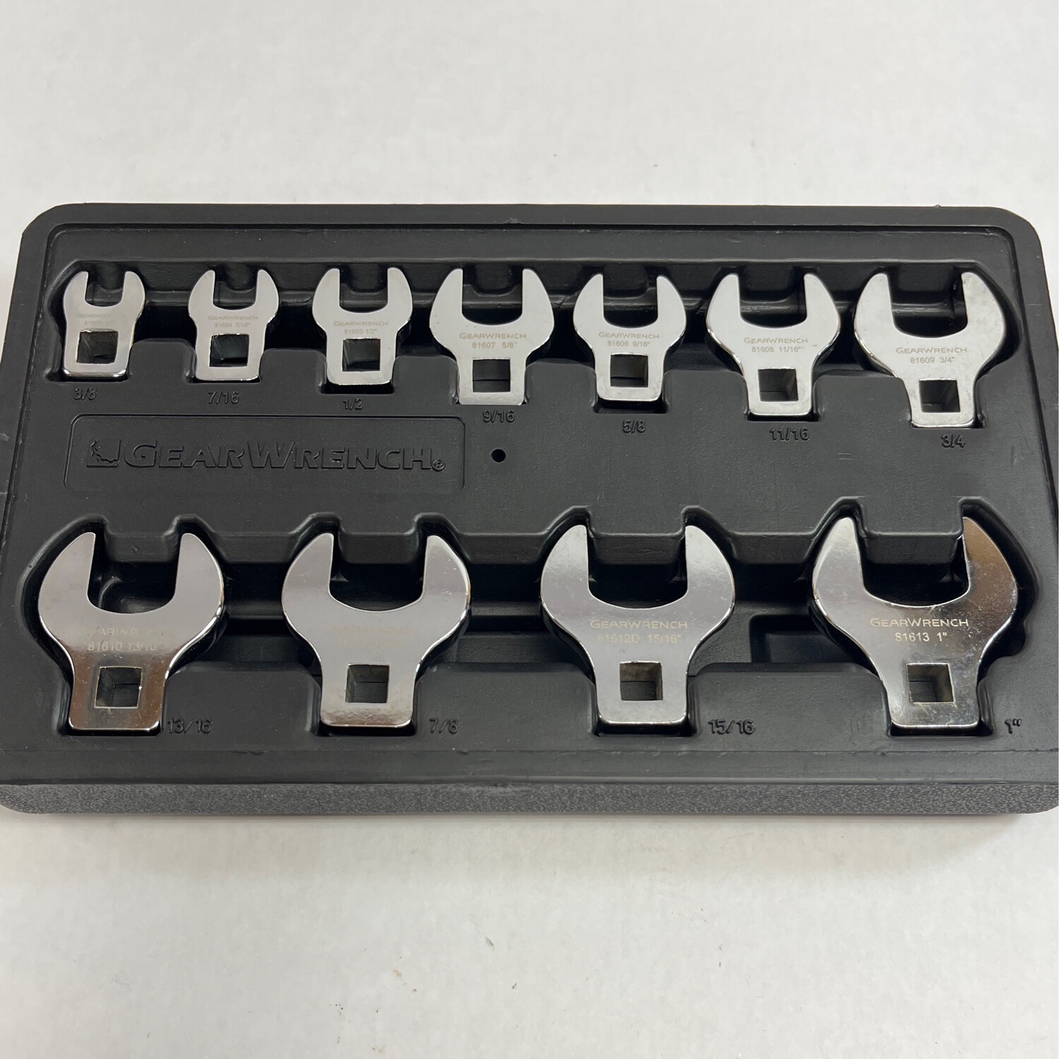 18-Tool 3/8 In. Drive Flare Nut Crowfoot Wrench Organizer Rack, Red (8-27 Mm) ORG25218 - Foto 3