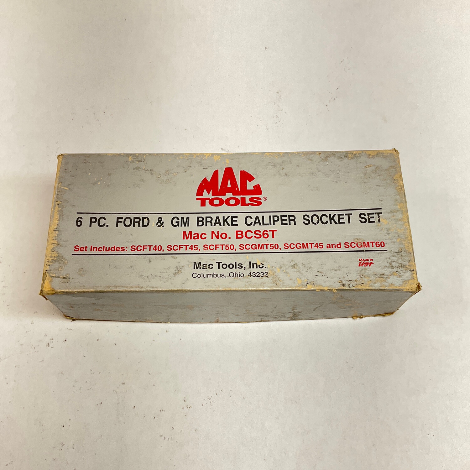 Mac Tools 6 Pc. Ford & GM Brake Caliper Socket Set, BCS6T