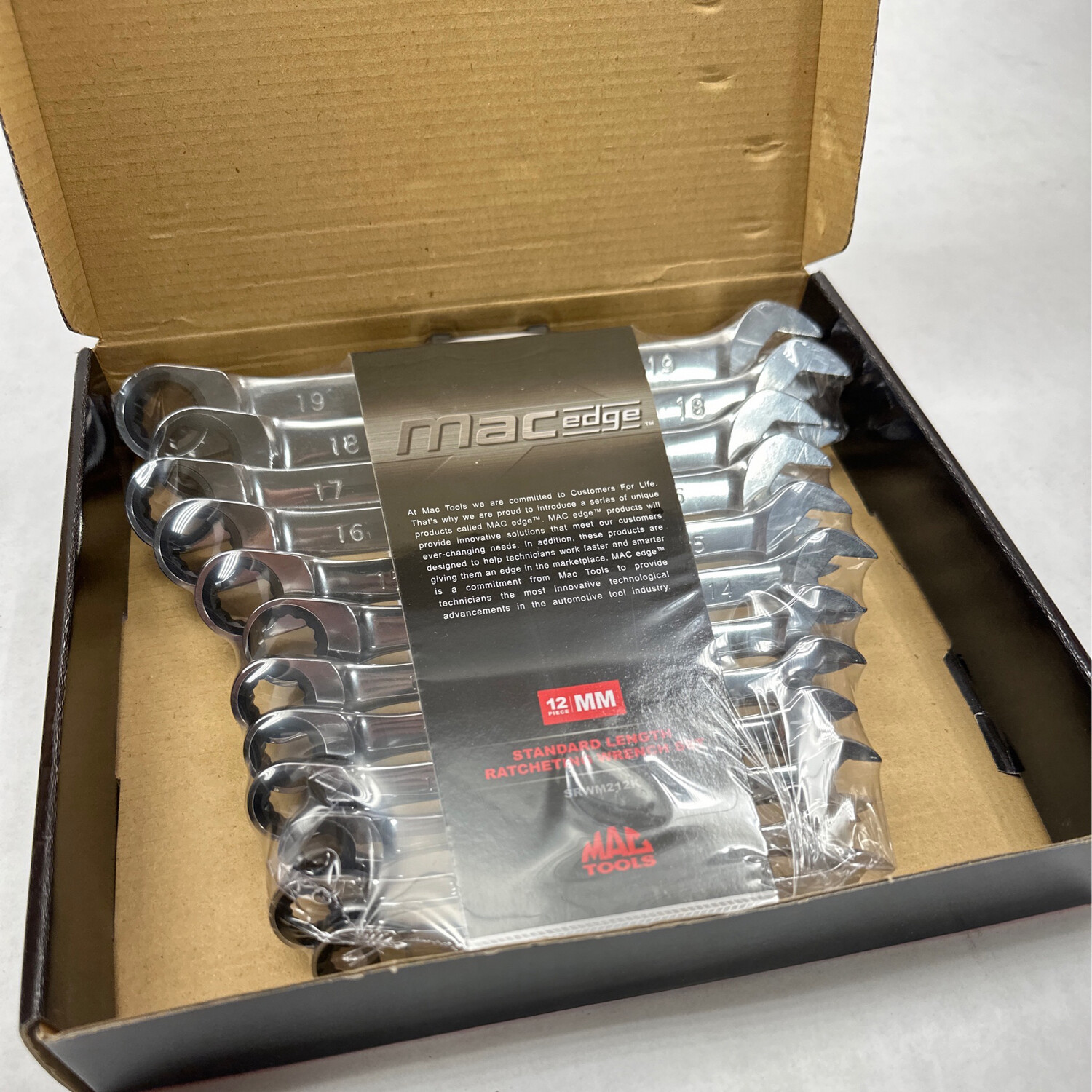 Mac Tools Metric Standard Length Ratcheting Wrench Set, SRWM212K Shop