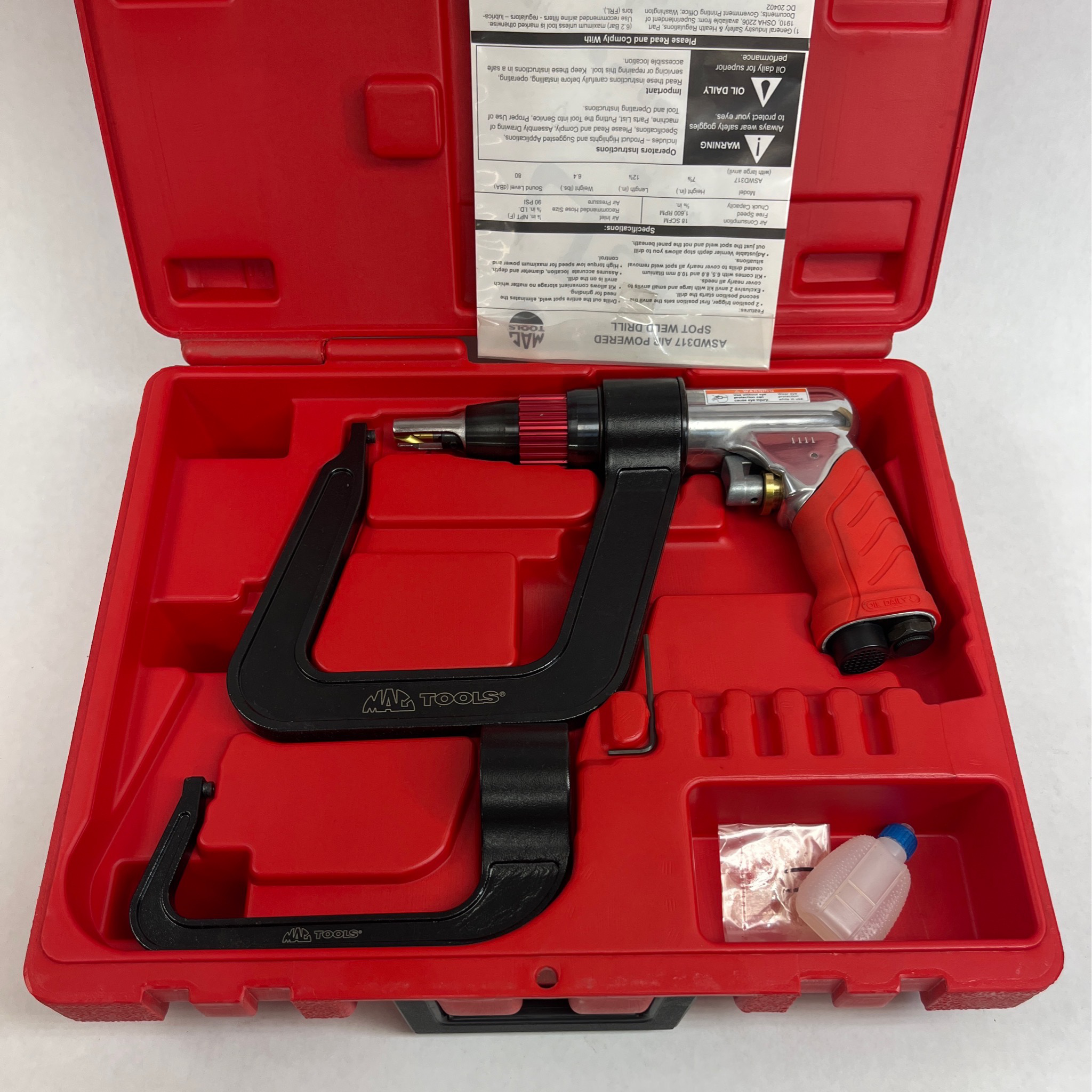 Mac Tools Spot Weld Air Drill Kit, ASWD317 Shop Tool Swapper