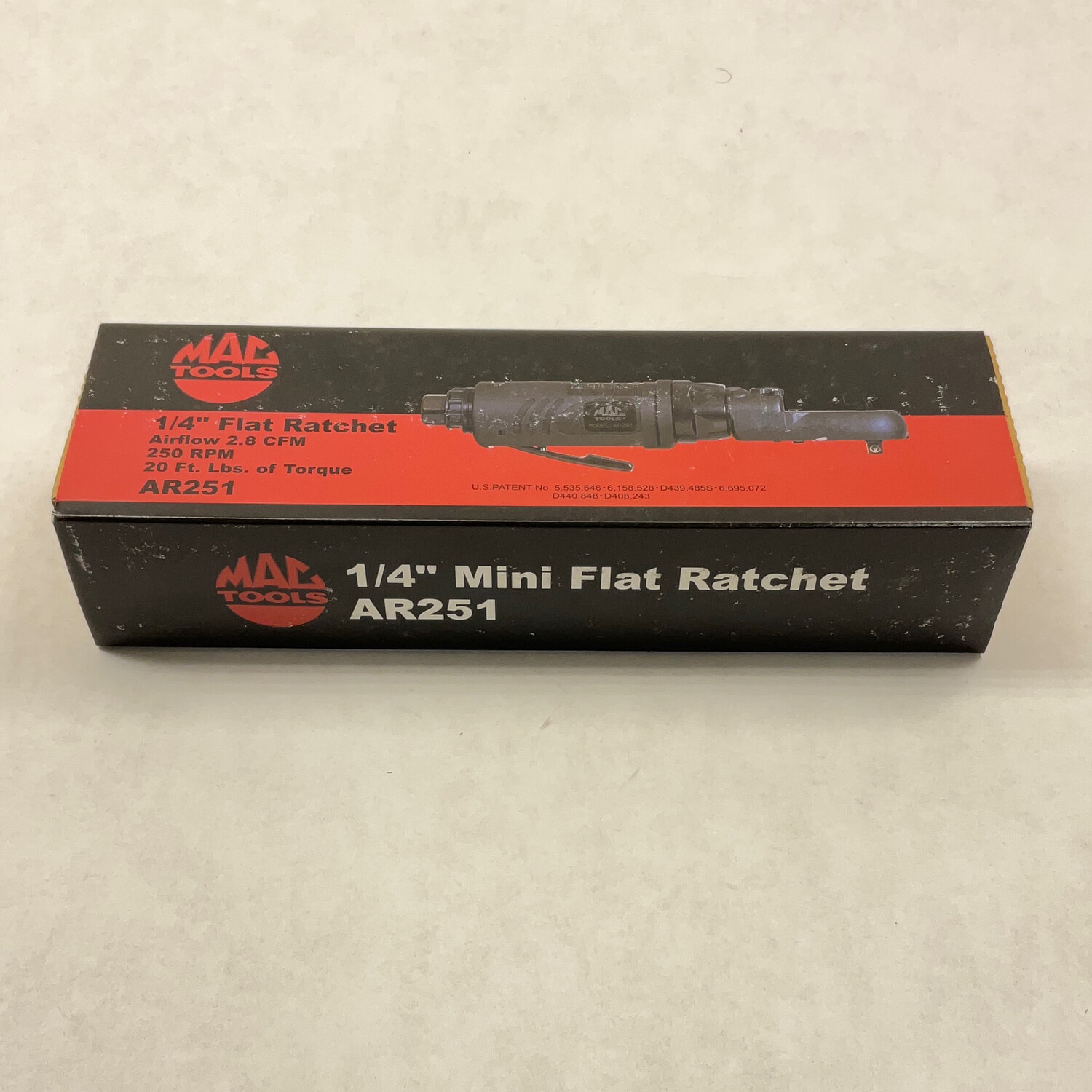 Mac Tools 1 4 Mini Flat Ratchet AR251