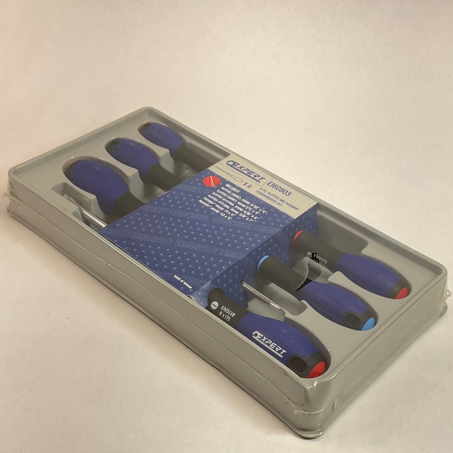 Expert 6-PC. Slotted And Pozidriv Screwdrivers Set, EI60903