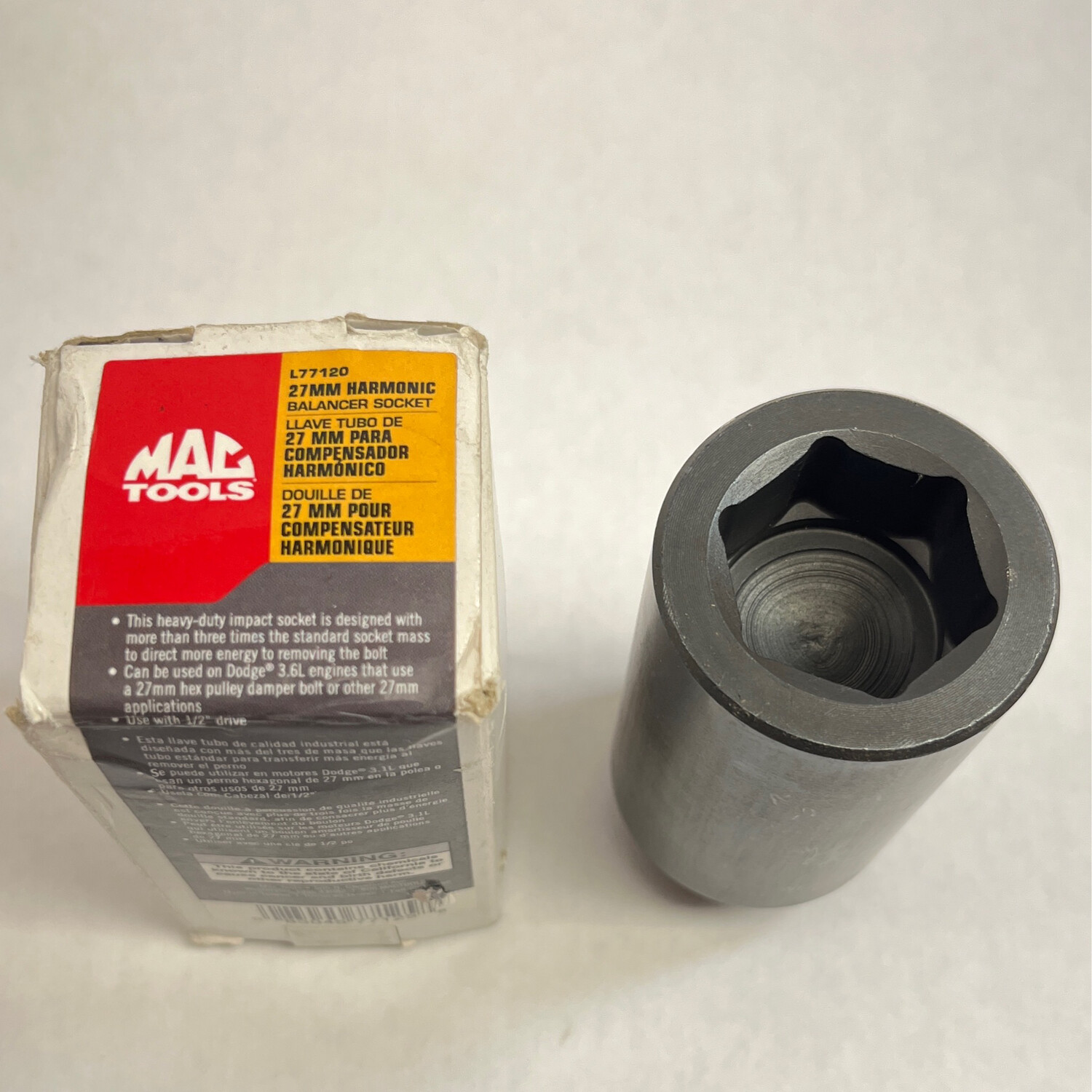 Mac Tools 27MM Harmonic Balancer Socket, L77120