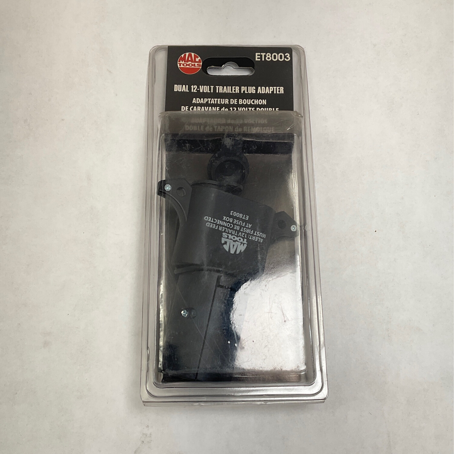 Mac Tools Dual 12 Volt Trailer Plug Adapter, ET8003