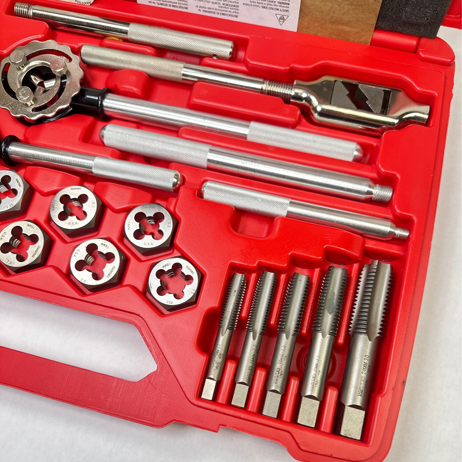 Matco 25pc Tap And Die Master Set Metric Tap & Dies Threading Set