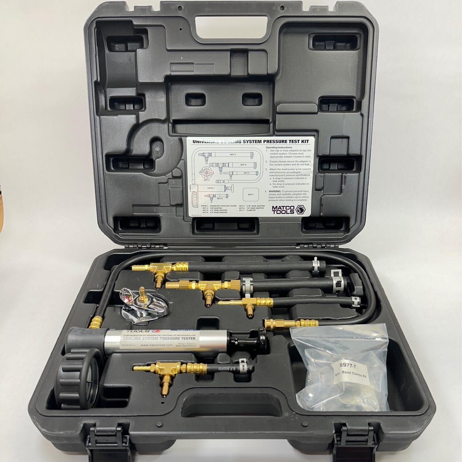 Matco Universal Cooling System Pressure Test Kit, CSPTK