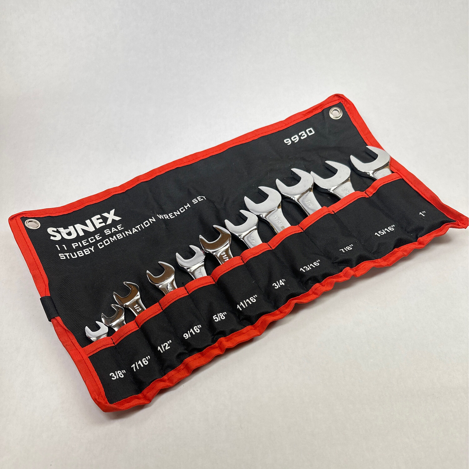 thumbnail image 2 of Sunex Tools 9930 11-Piece SAE Stubby Combination Wrench Set – 3/8 To 15/16 Inch 2 of 3