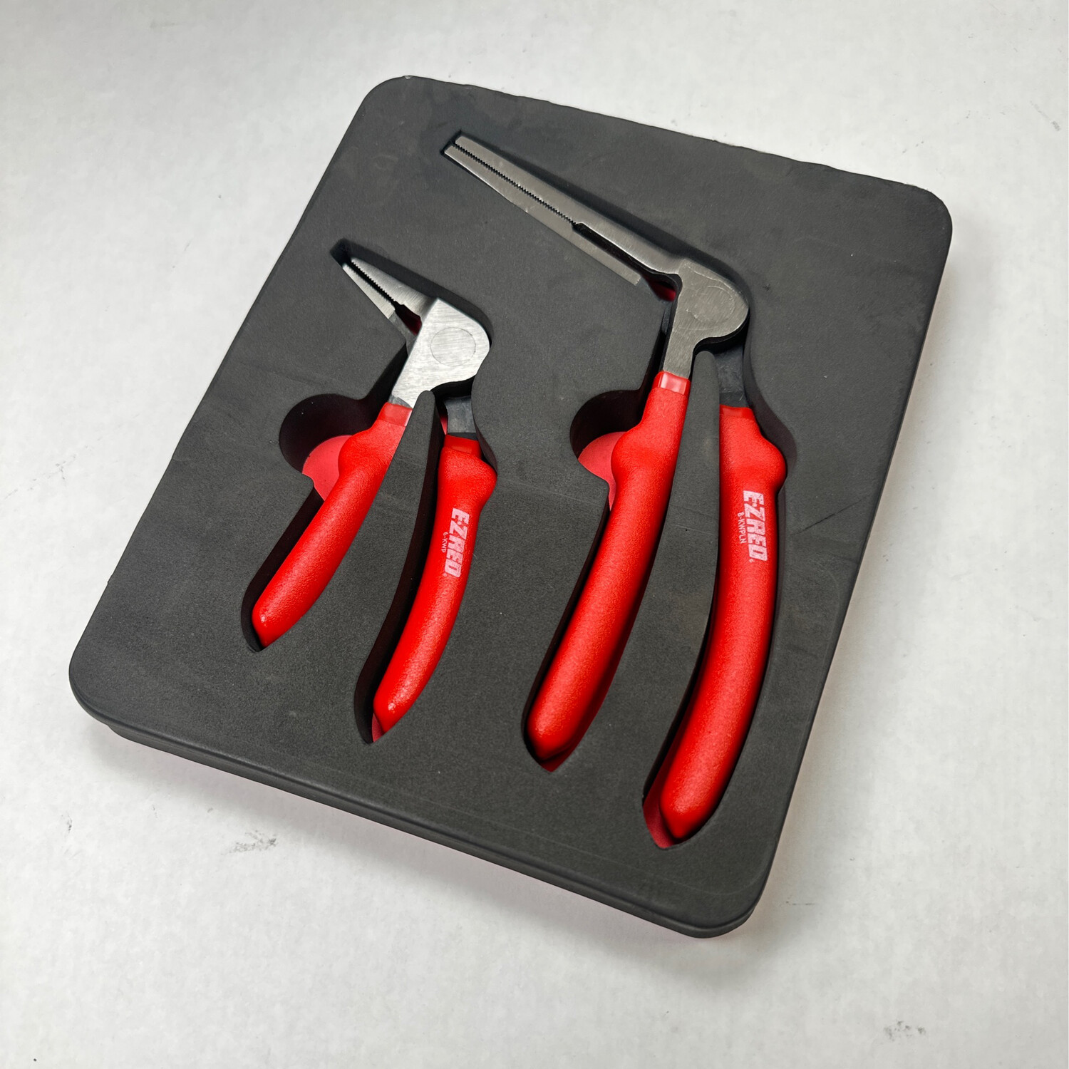 Ez Red Kiwi Bent Head Needle Nose Plier Set, KWP2 Shop Tool Swapper
