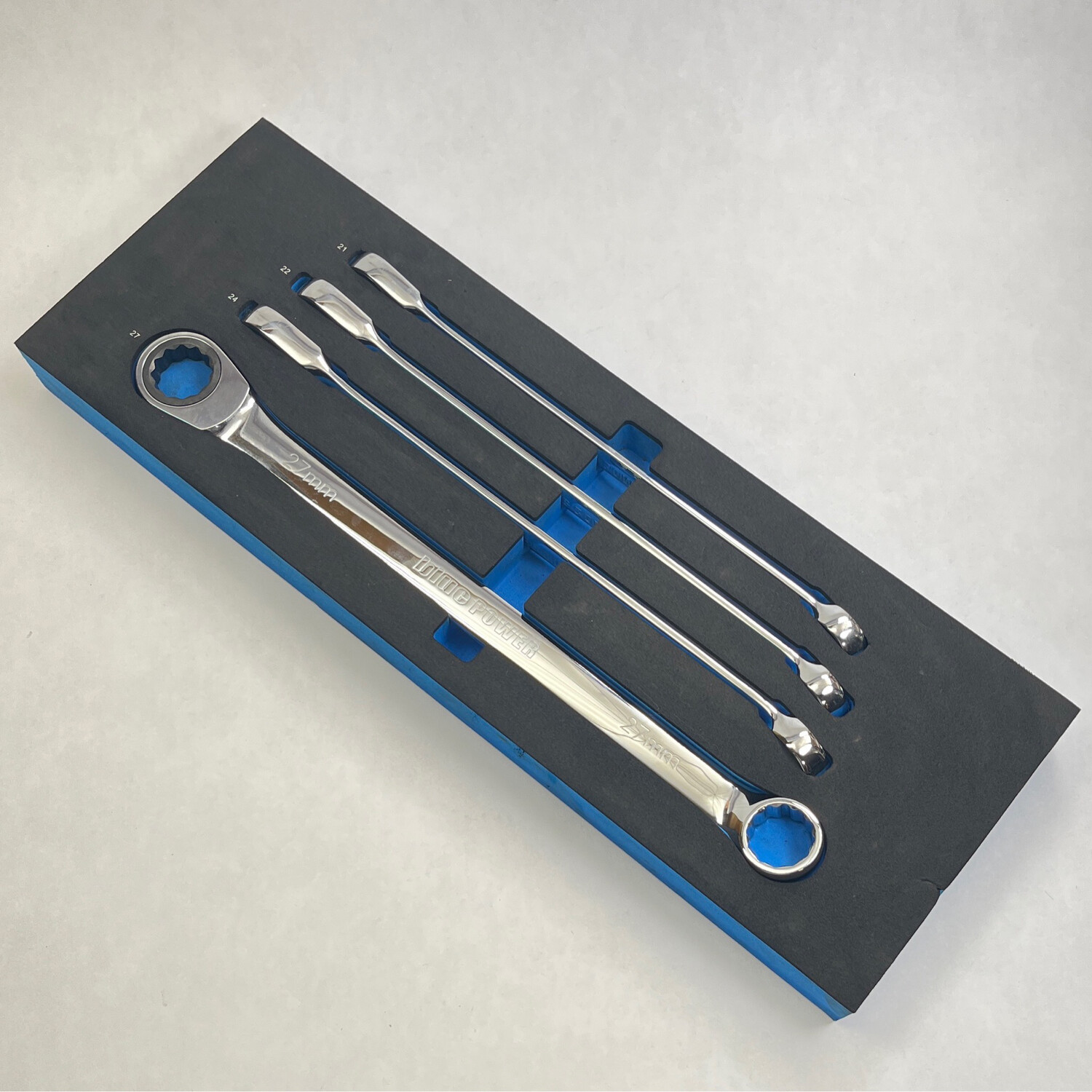 Cornwell Tools 4pc 72Tooth bluePOWER Metric Ratcheting Double Box