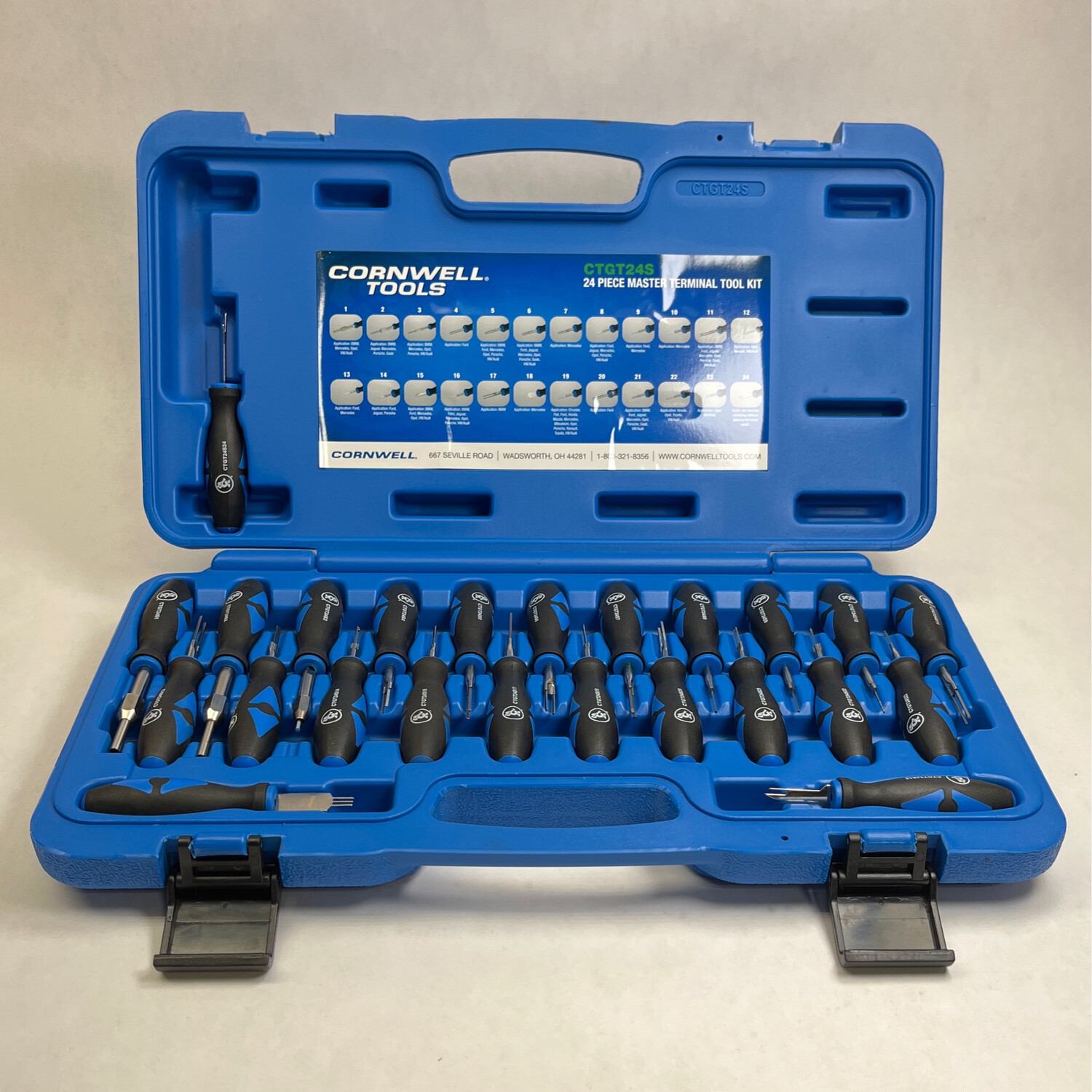 Cornwell Tools 24 Piece Master Terminal Tool Kit, CTGT24S Shop Tool