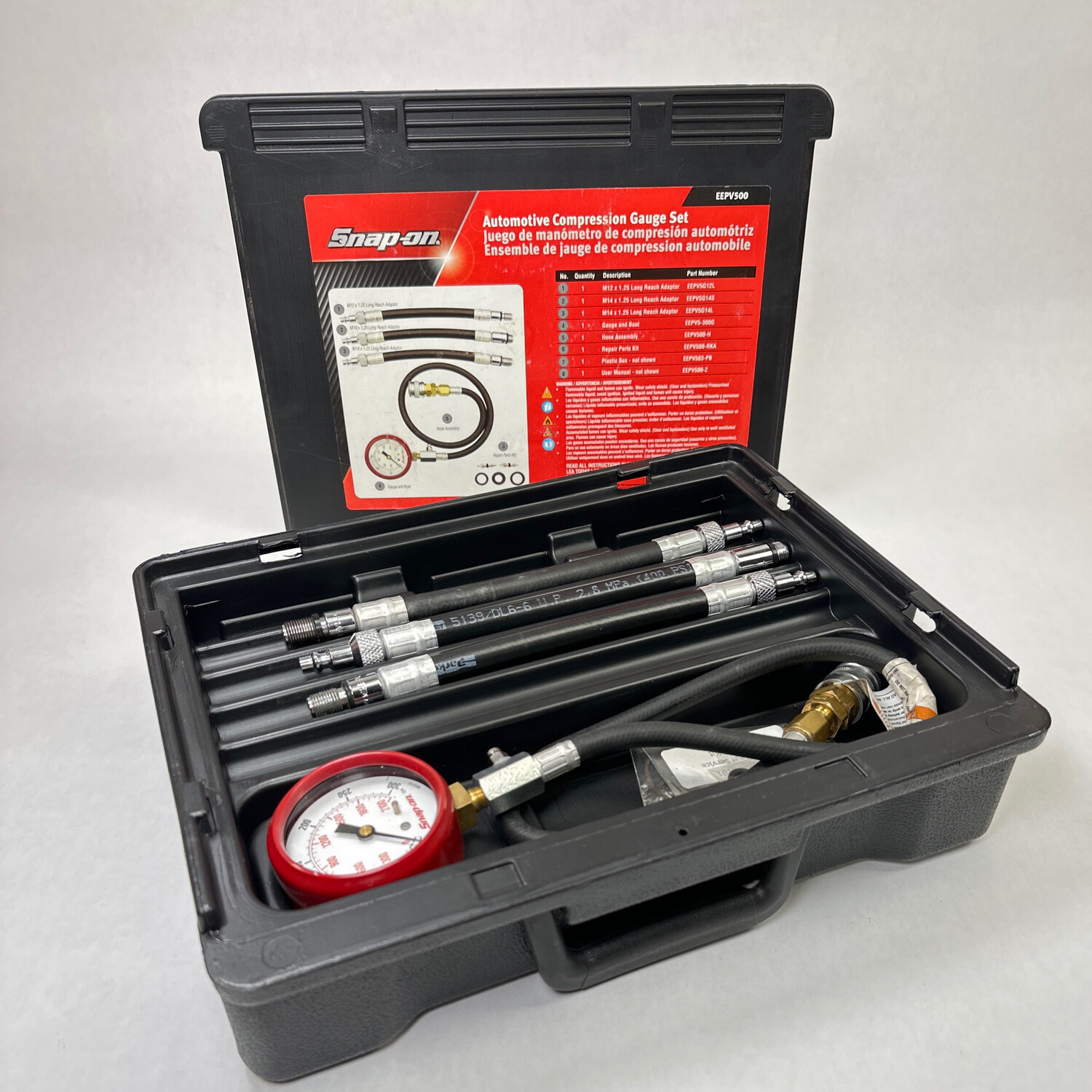 Snap On Automotive Compression Gauge Set, EEPV500 Shop Tool Swapper