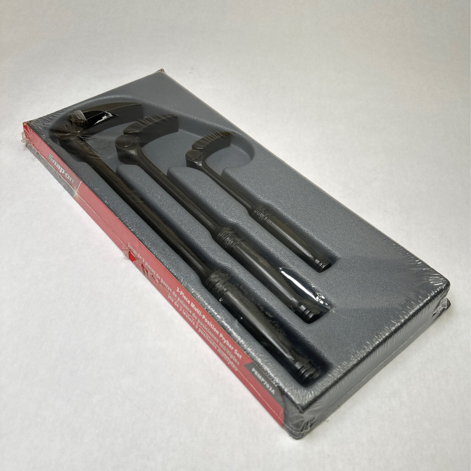 Snap On 3 pc Multiposition Prybar Set (8, 12 and 16